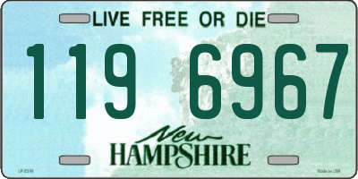NH license plate 1196967
