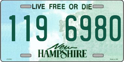 NH license plate 1196980