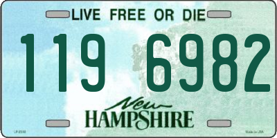 NH license plate 1196982