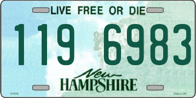 NH license plate 1196983