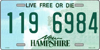 NH license plate 1196984