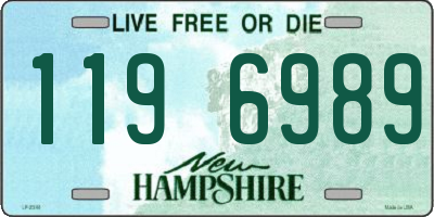 NH license plate 1196989