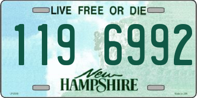 NH license plate 1196992