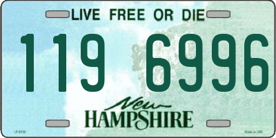 NH license plate 1196996