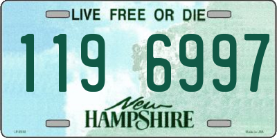 NH license plate 1196997