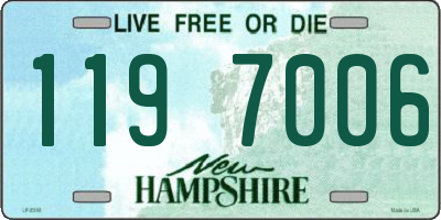 NH license plate 1197006