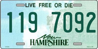 NH license plate 1197092