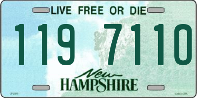 NH license plate 1197110