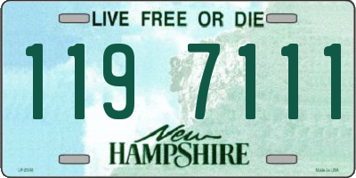 NH license plate 1197111