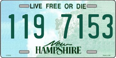 NH license plate 1197153
