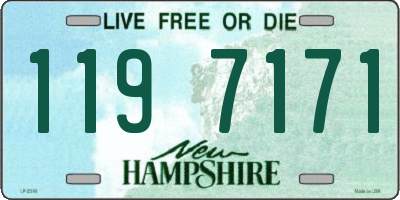 NH license plate 1197171