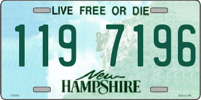 NH license plate 1197196