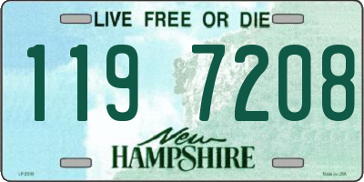 NH license plate 1197208