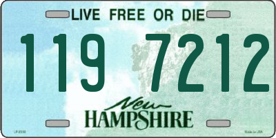 NH license plate 1197212