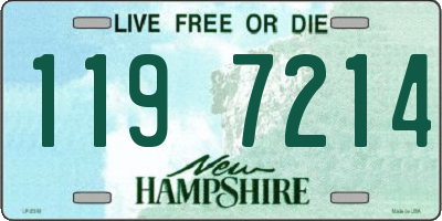 NH license plate 1197214