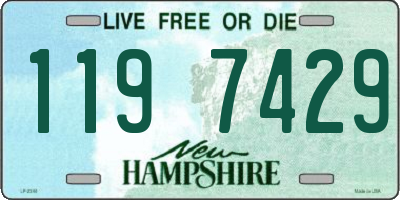 NH license plate 1197429