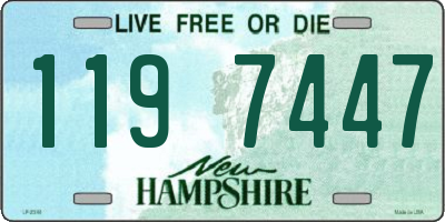NH license plate 1197447