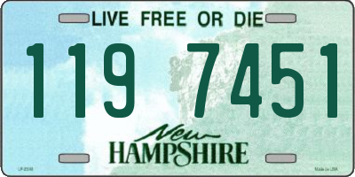 NH license plate 1197451