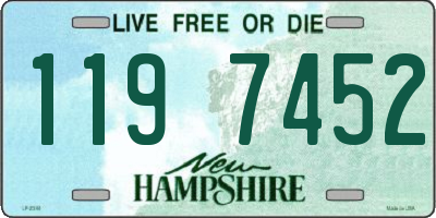 NH license plate 1197452
