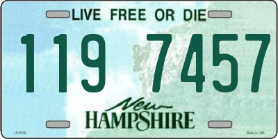NH license plate 1197457