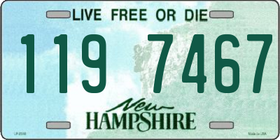 NH license plate 1197467