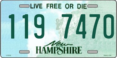 NH license plate 1197470