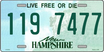 NH license plate 1197477