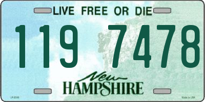 NH license plate 1197478