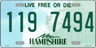 NH license plate 1197494