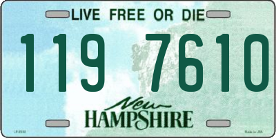 NH license plate 1197610