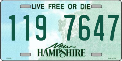 NH license plate 1197647