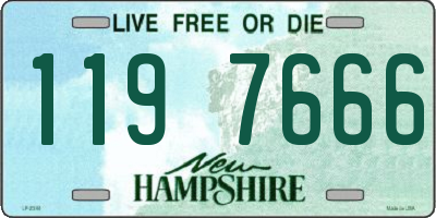 NH license plate 1197666