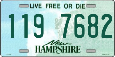 NH license plate 1197682