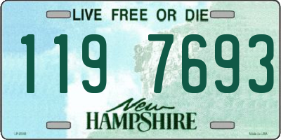 NH license plate 1197693