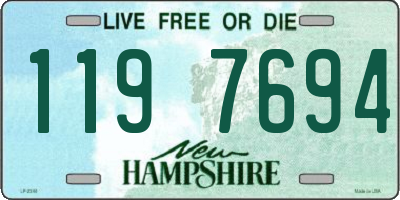 NH license plate 1197694