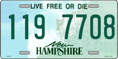 NH license plate 1197708