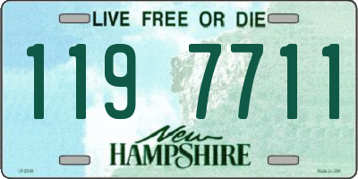 NH license plate 1197711