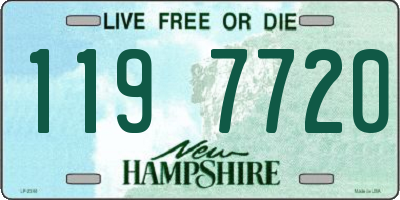 NH license plate 1197720