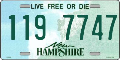 NH license plate 1197747