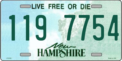 NH license plate 1197754
