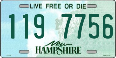 NH license plate 1197756