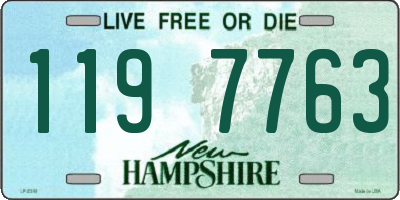 NH license plate 1197763