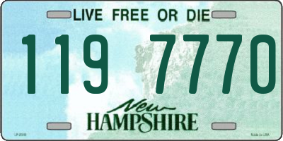 NH license plate 1197770