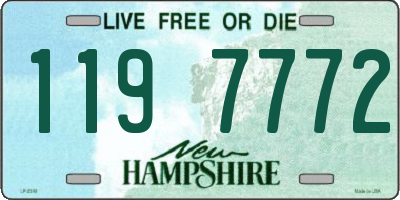 NH license plate 1197772