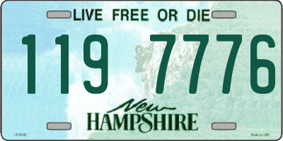 NH license plate 1197776
