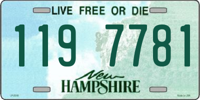 NH license plate 1197781