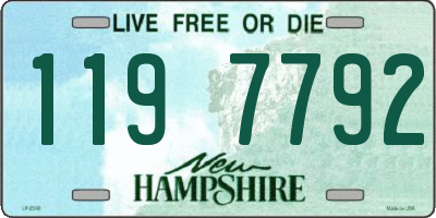 NH license plate 1197792