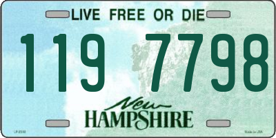 NH license plate 1197798