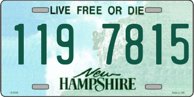 NH license plate 1197815