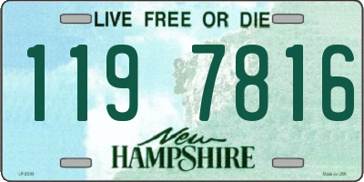 NH license plate 1197816